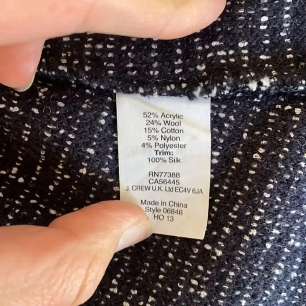 J. Crew twill sleeveless wool blend dress size 2